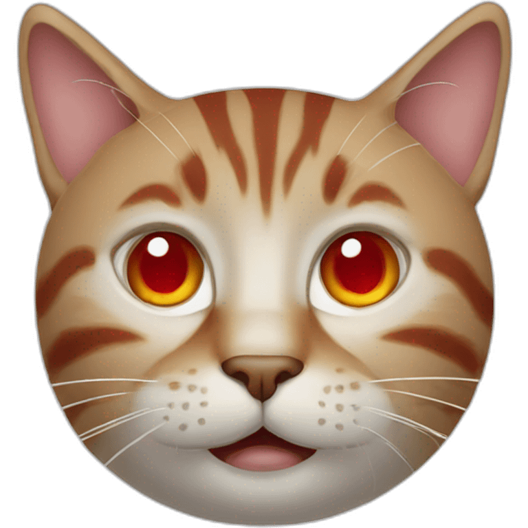 Cat with red nose emoji