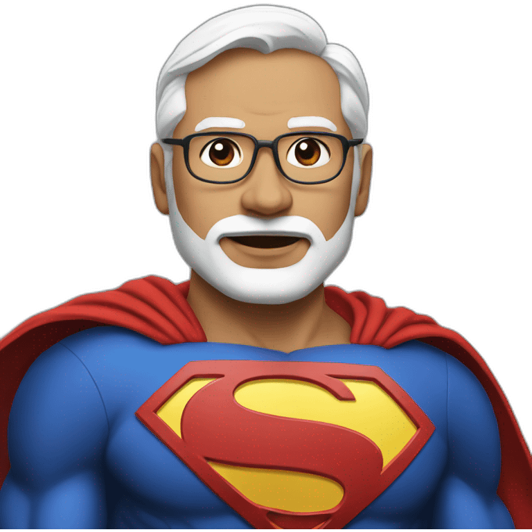 Modi superman emoji