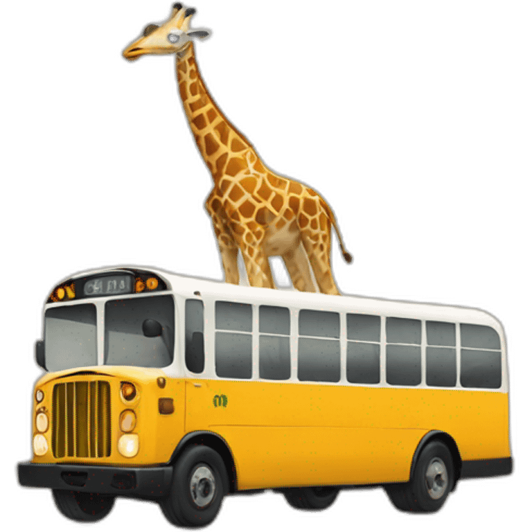 giraffe bus emoji