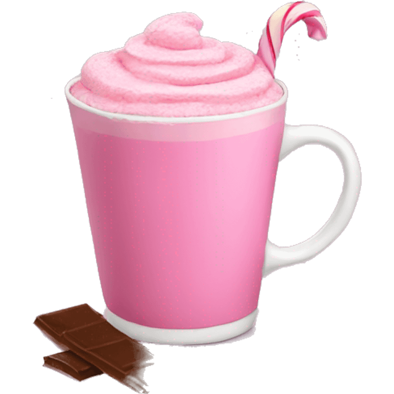 Pink hot chocolate  emoji