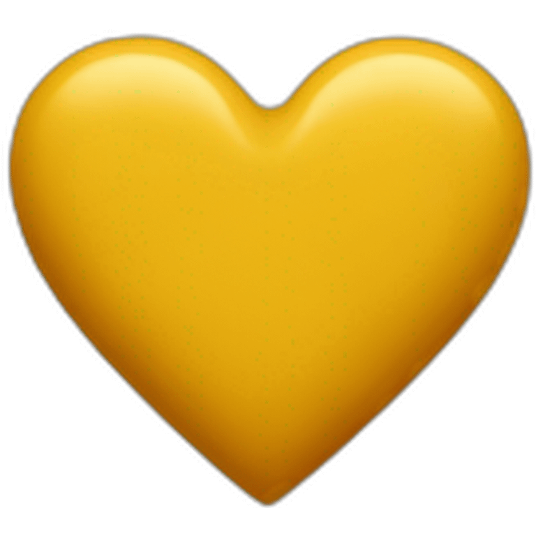 mustard-colored heart emoji