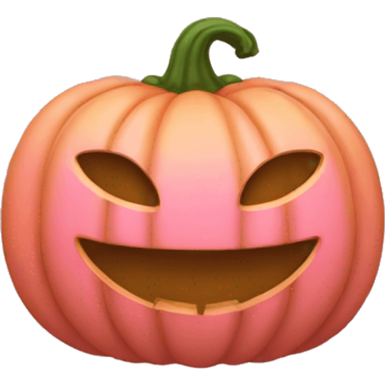 Pink pumpkin emoji