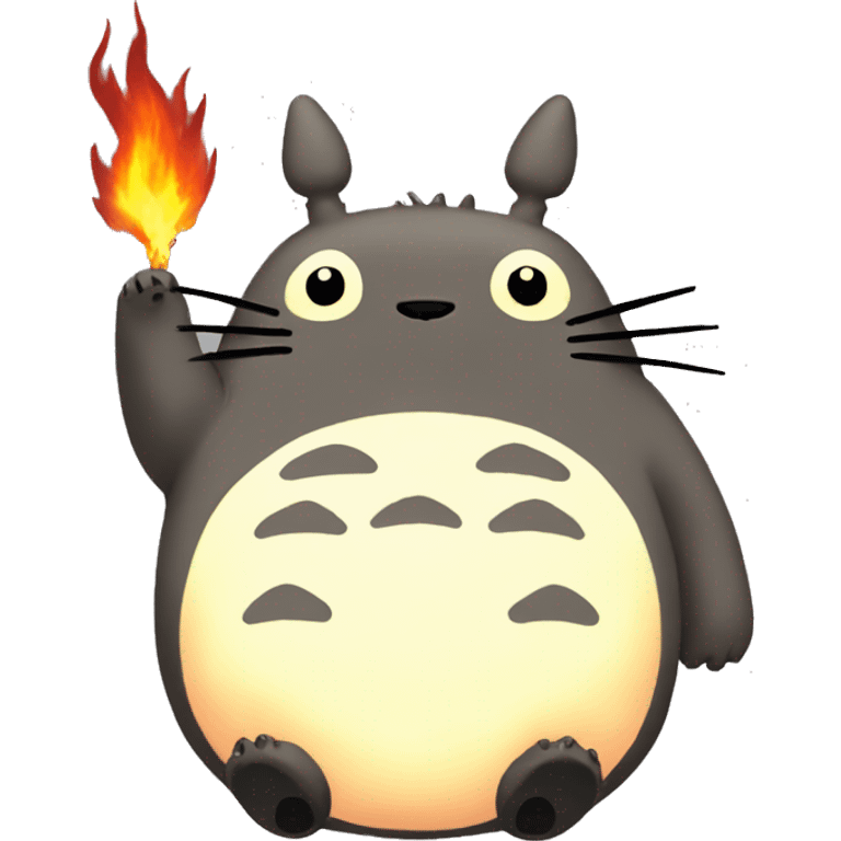 Totoro fire emoji