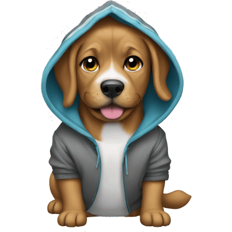 dog wear hoodie  emoji