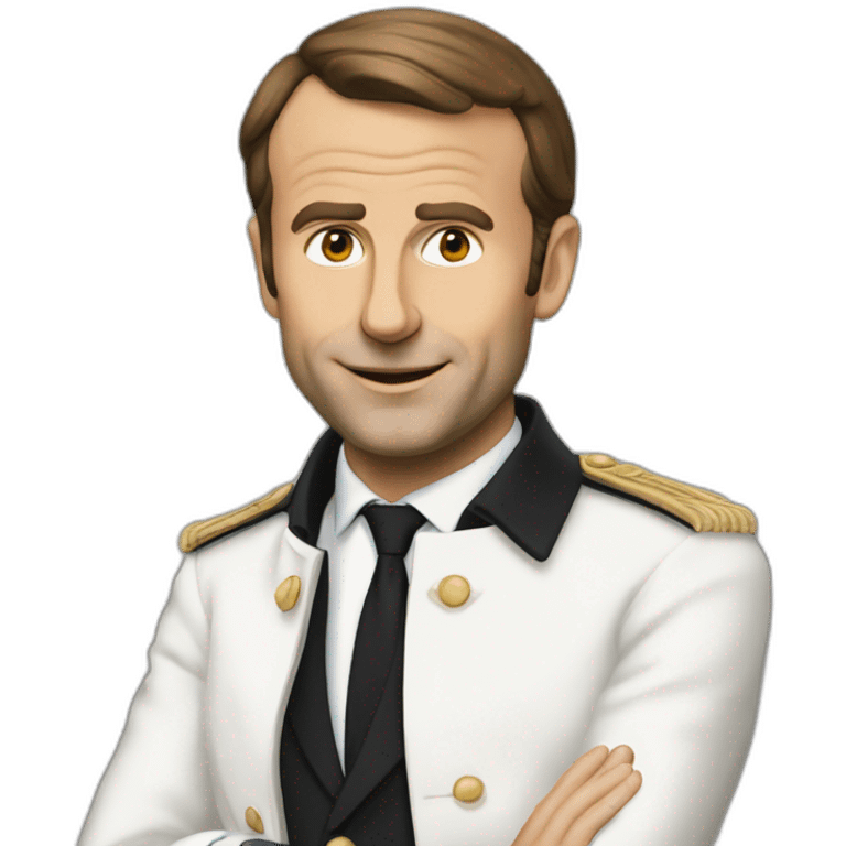 Macron qui saute emoji