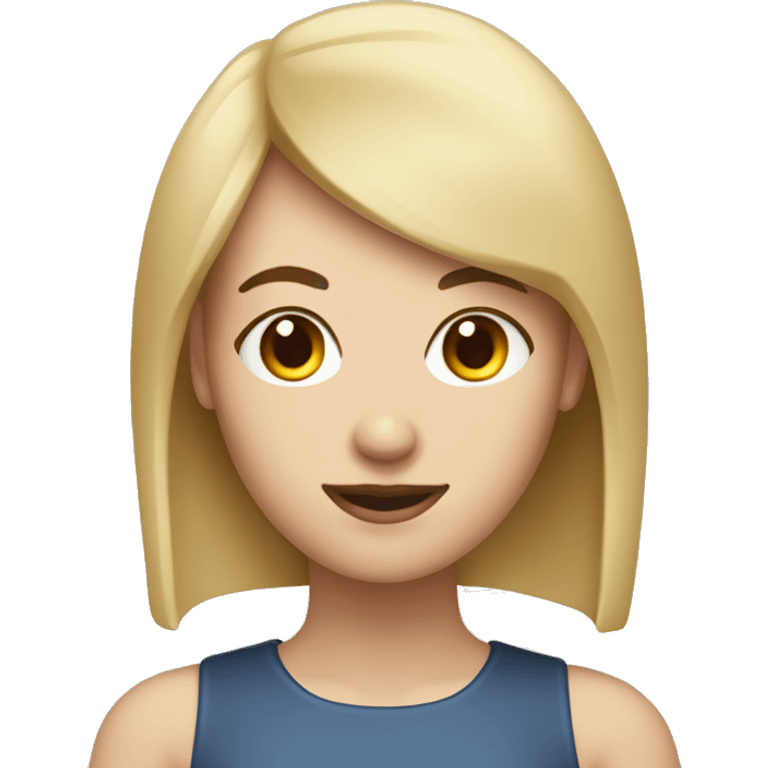 female with fair skin, dark bob and a fringe is baking emoji