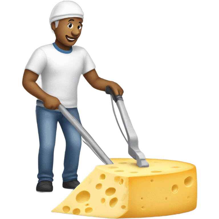 Cheese hoovering  emoji