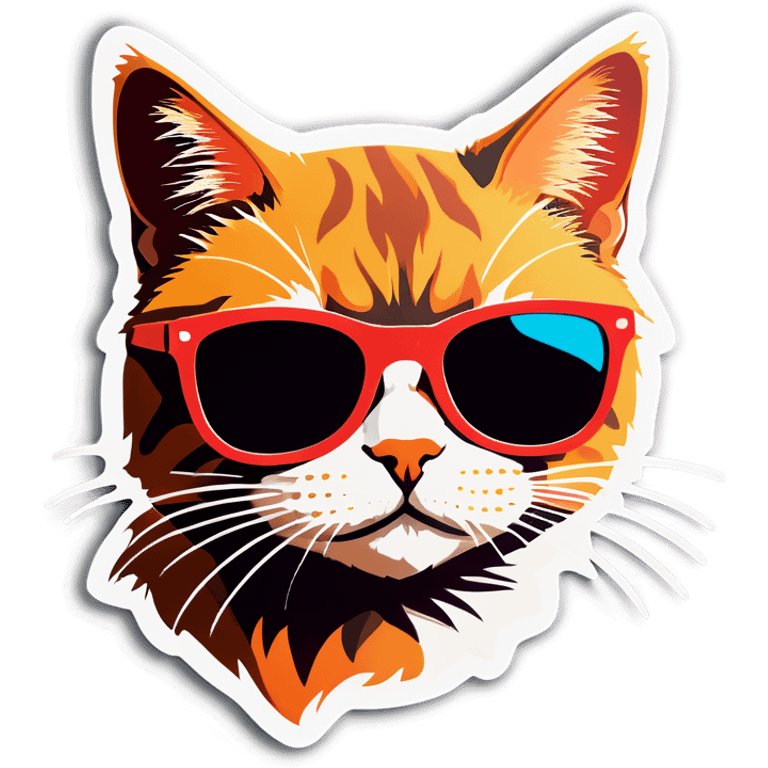 Cat with sunglasses emoji