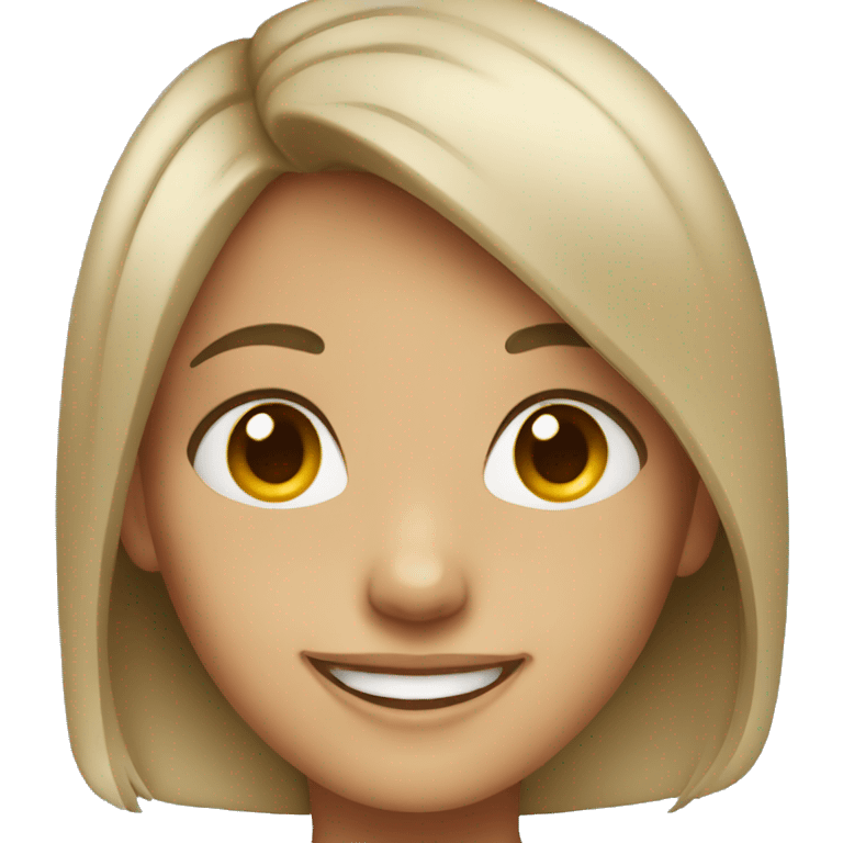 Girl smiling  emoji