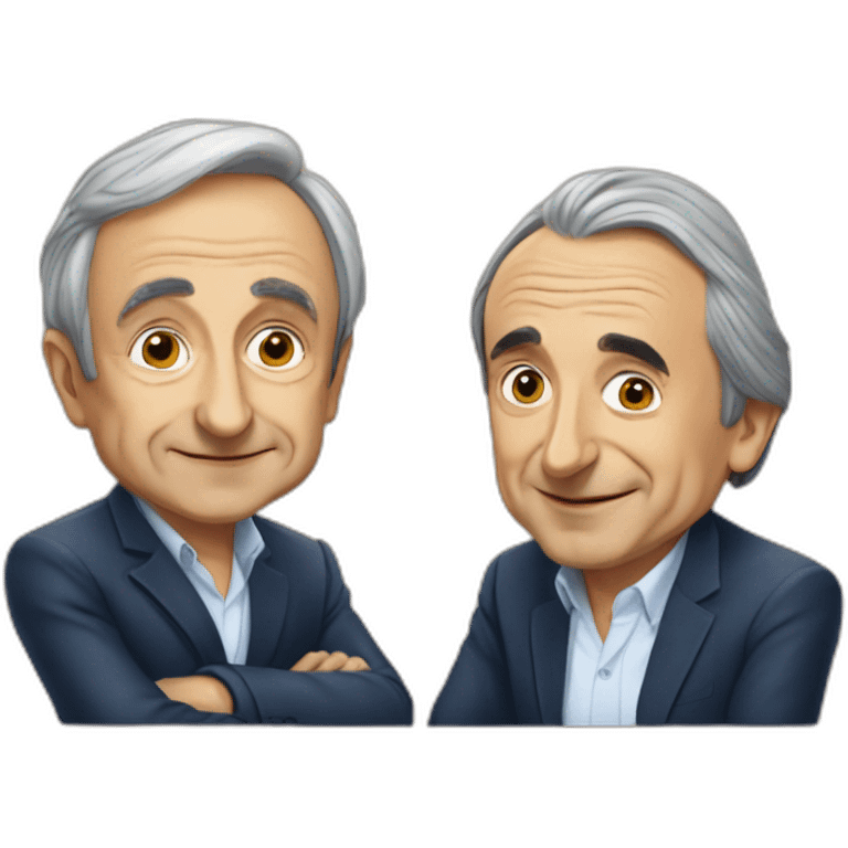 jean marie lepen avec Eric Zemmour emoji