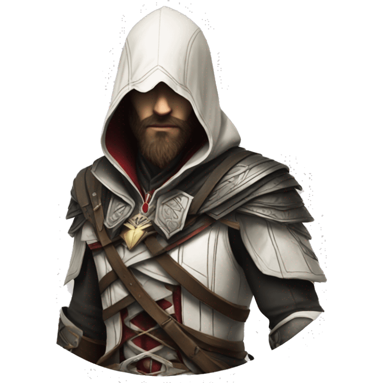 Assassin creed snapchat style with beard full body emoji