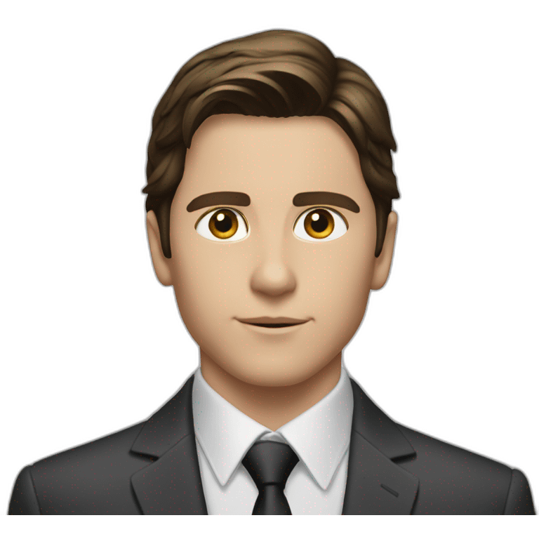 christian bale young in a suit emoji