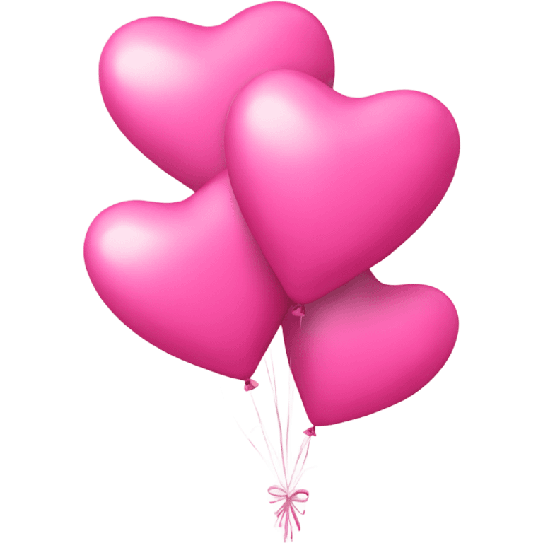 Pink heart balloon bouquet  emoji