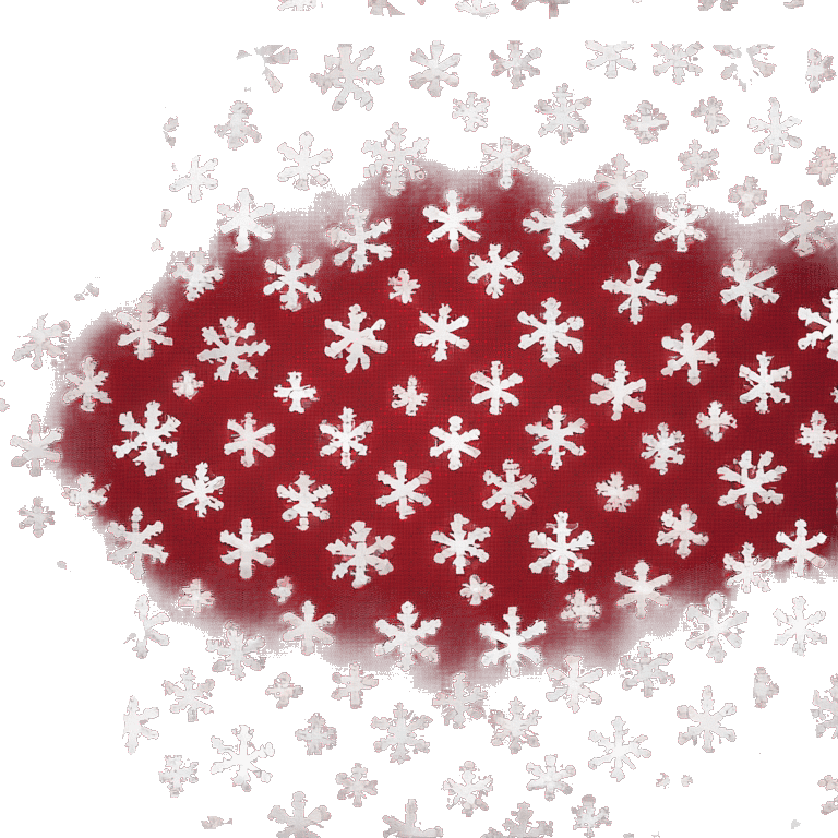 create a dark red snowflake emoji