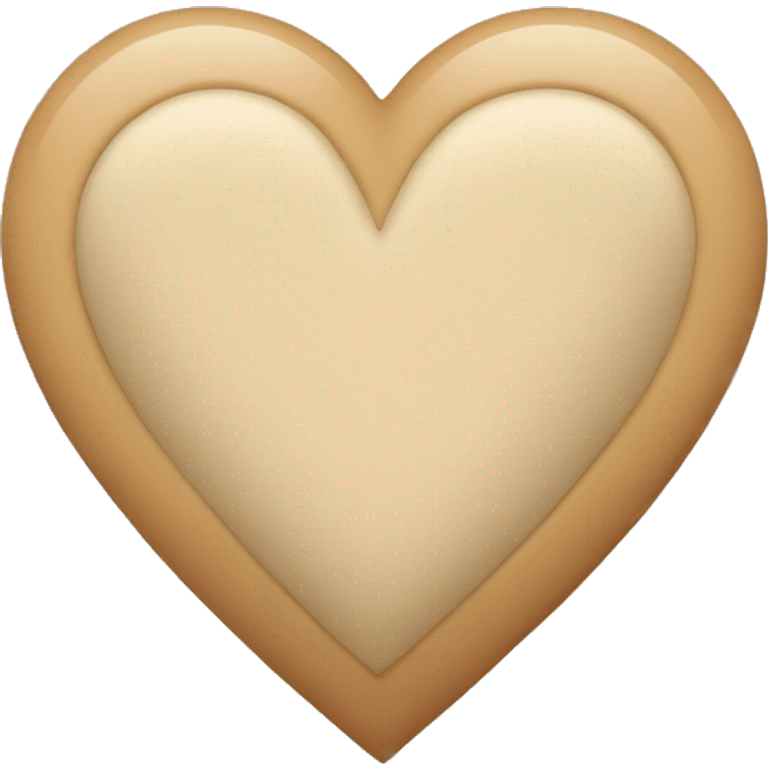 Beige heart emoji