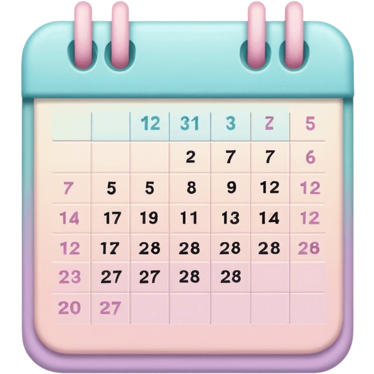 pastel calendar emoji