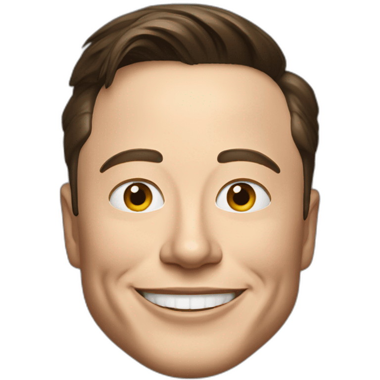 Happy Elon musk emoji