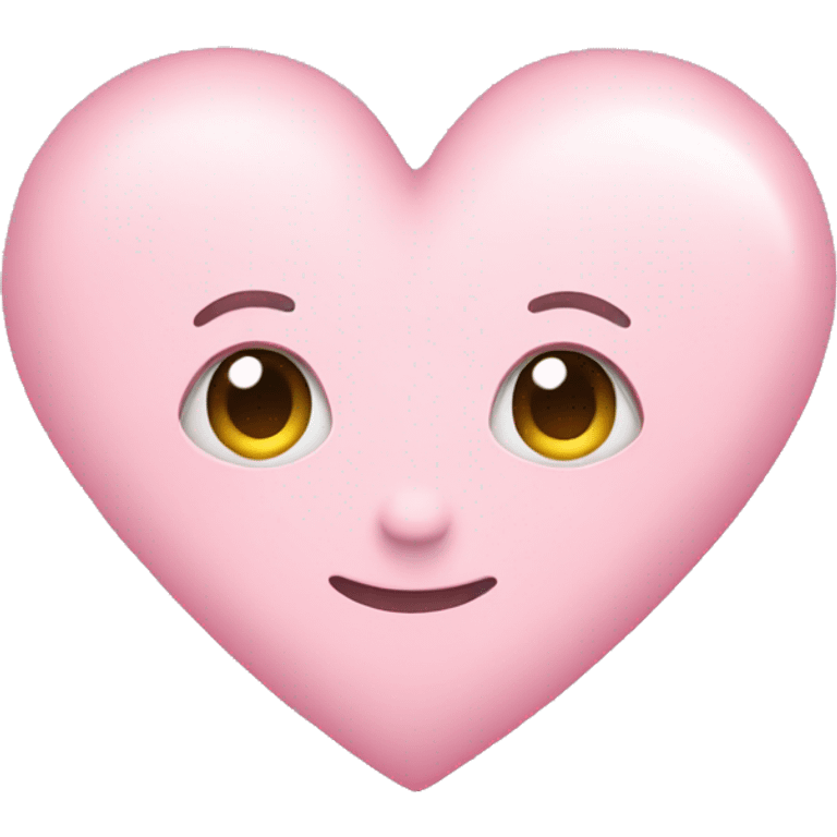 Pastel pink heart  emoji