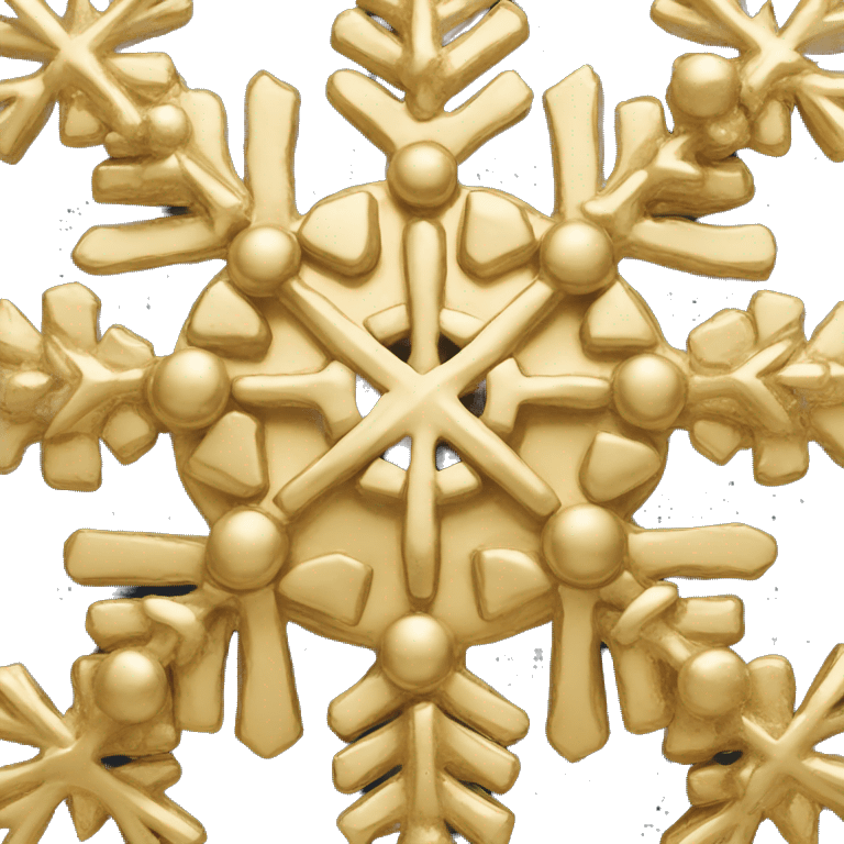 Chanel snowflake gold emoji