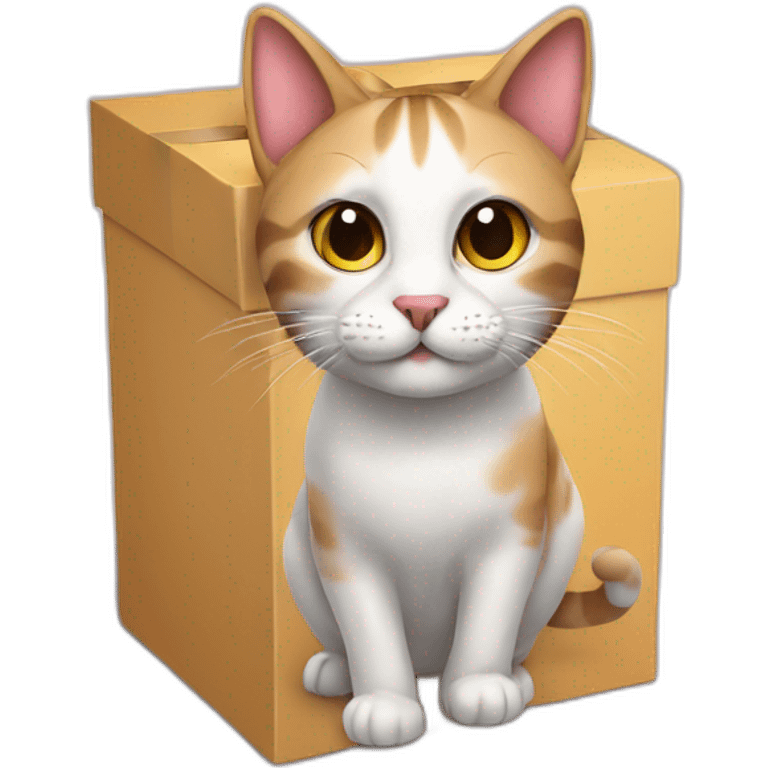 cat gift box emoji