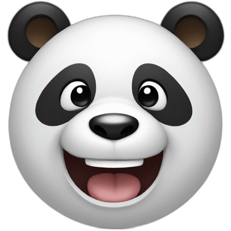 Panda laughinh emoji