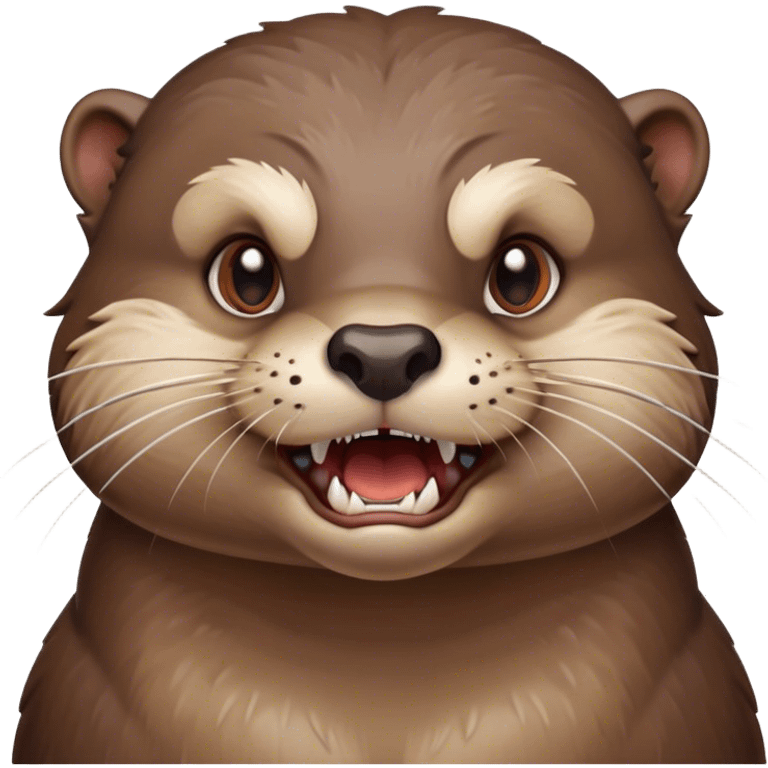 Angry otter emoji