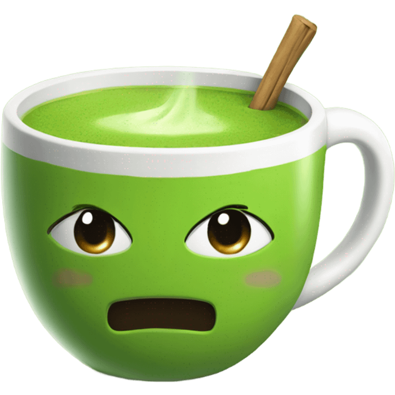 matcha tea in a mug emoji