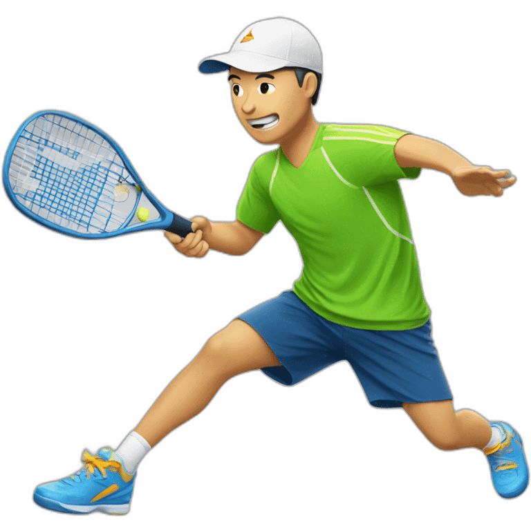 chines pickleball player emoji