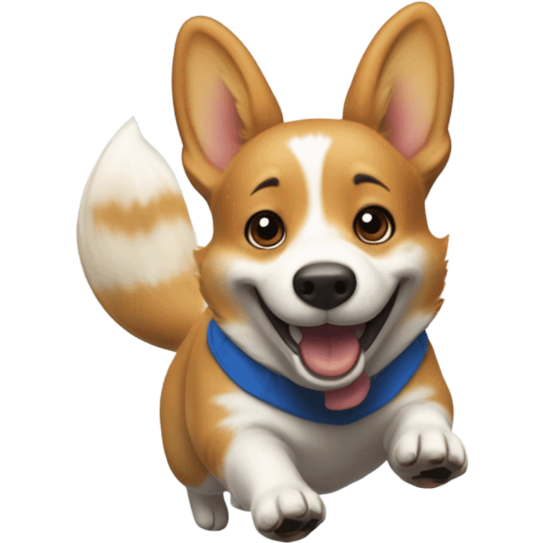 Corgi football celebration  emoji