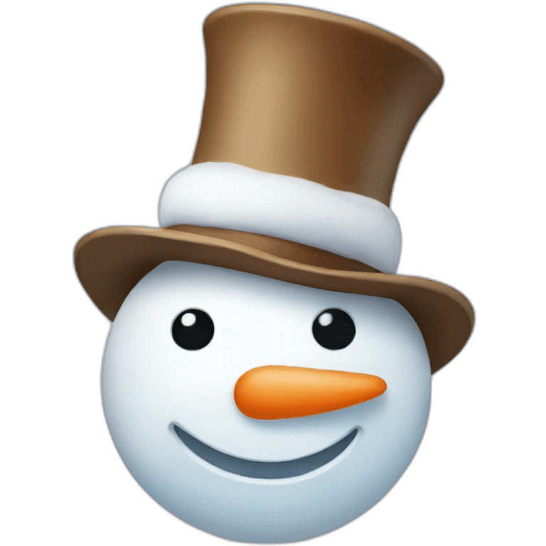 snowman with hat emoji