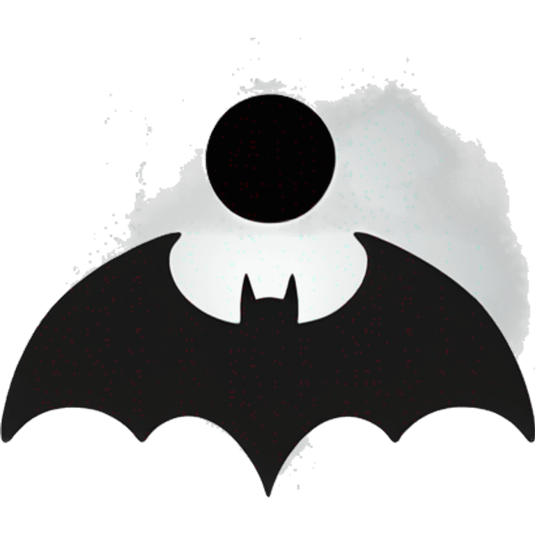 Minimal Bat signal sign emoji