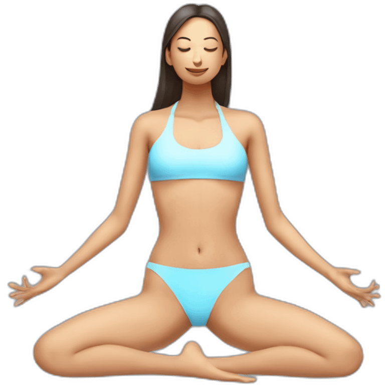 transparent-bikini-woman-bhujangasana emoji