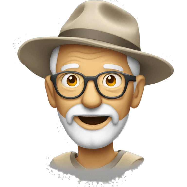 Old man playing disc golf emoji