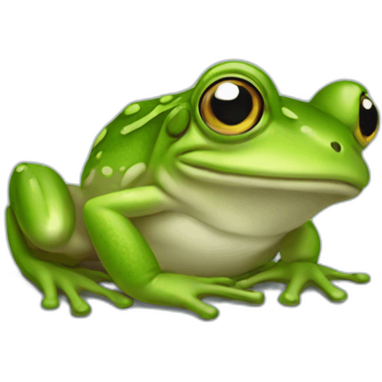 a frog emoji