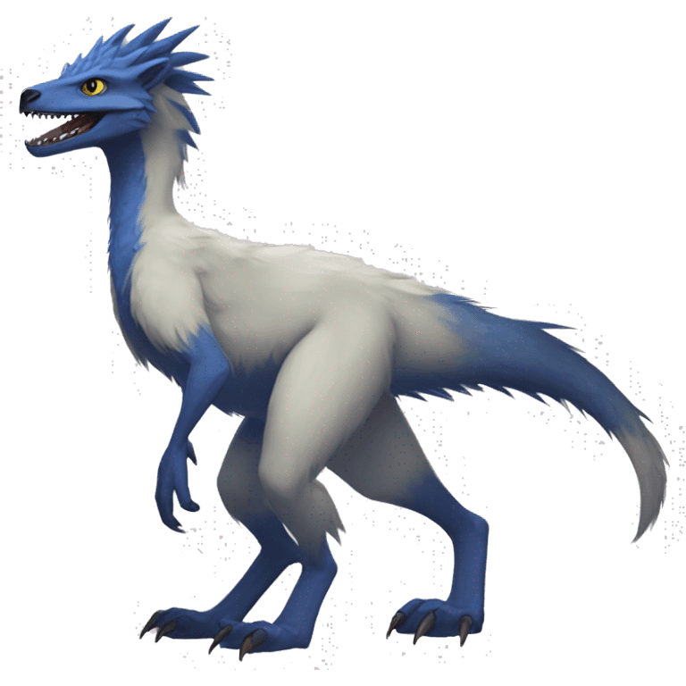 Sergal-raptor-vernid full body emoji