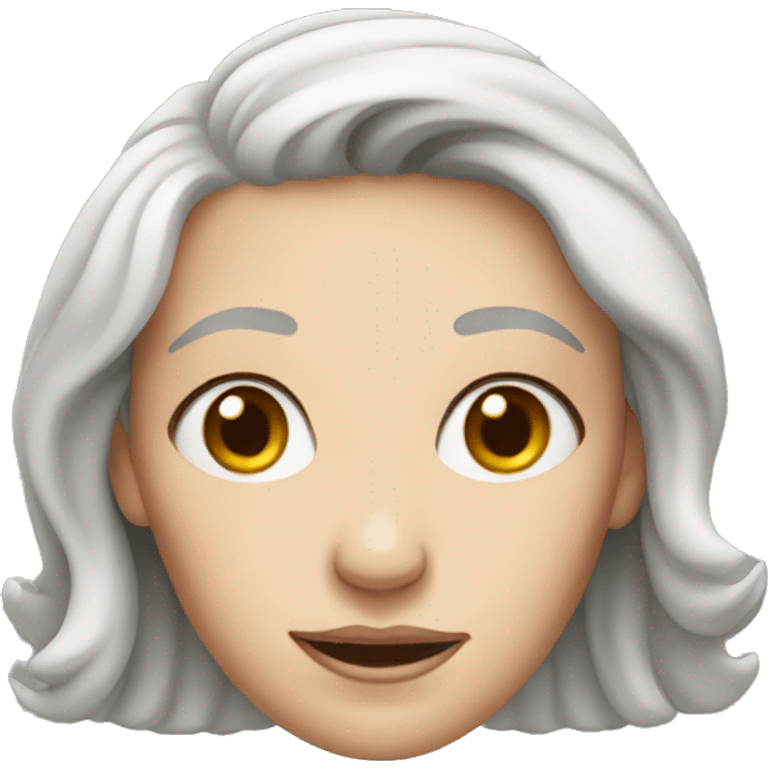 White lady with wrinkles  emoji