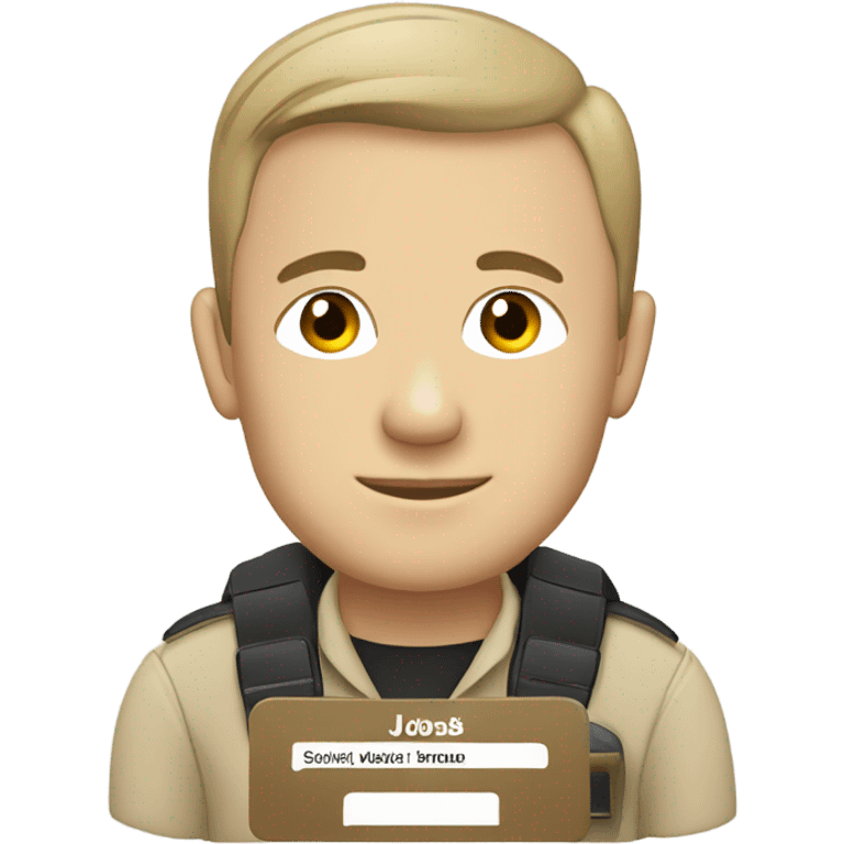 Security badge beige emoji