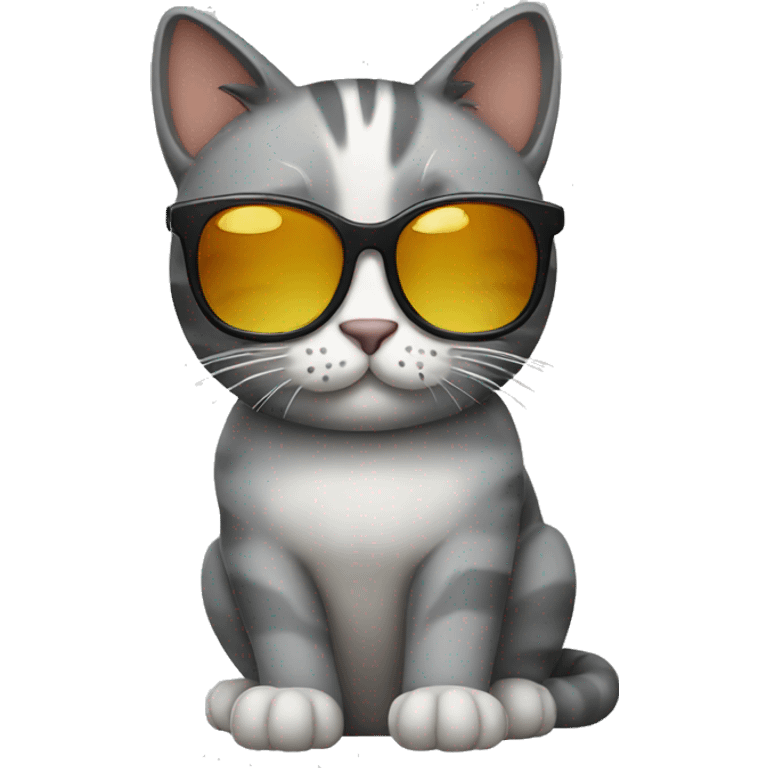 Cat with sunglasses emoji