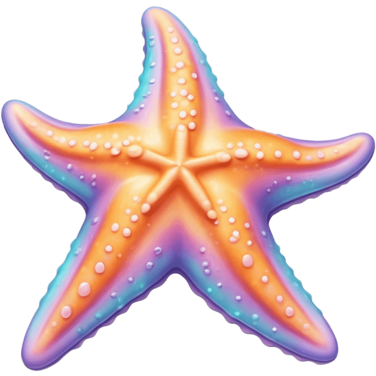 pastel melted starfish emoji