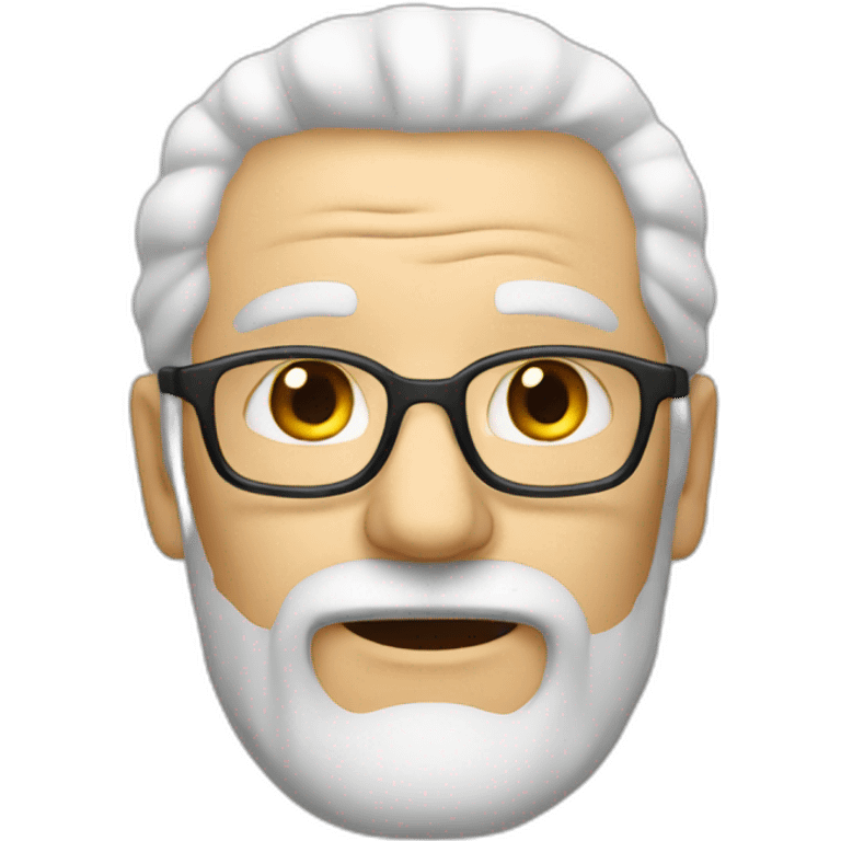 cool white-haired old man emoji