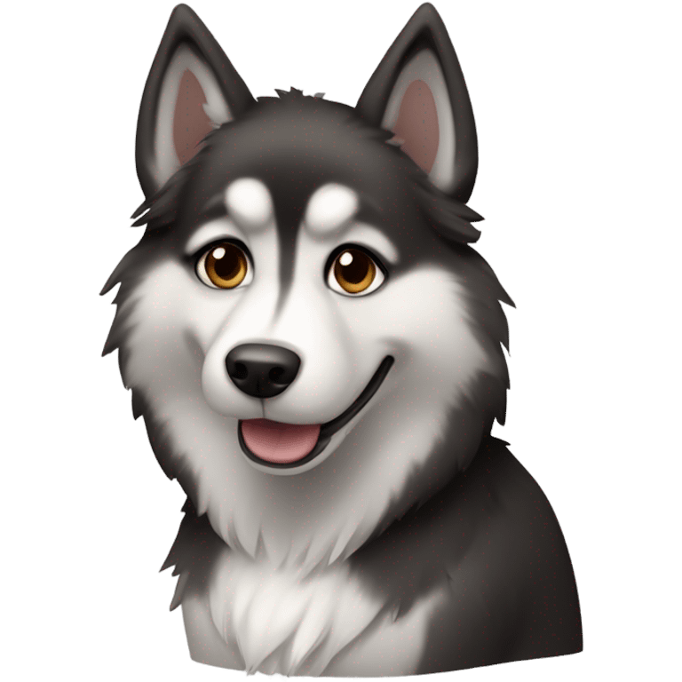 Girl Husky with brown eyes  emoji