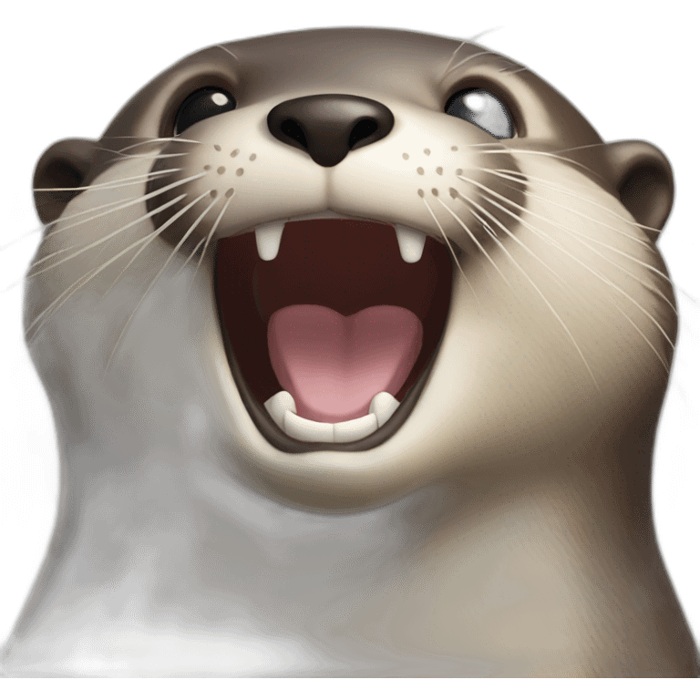 Otter laughing emoji