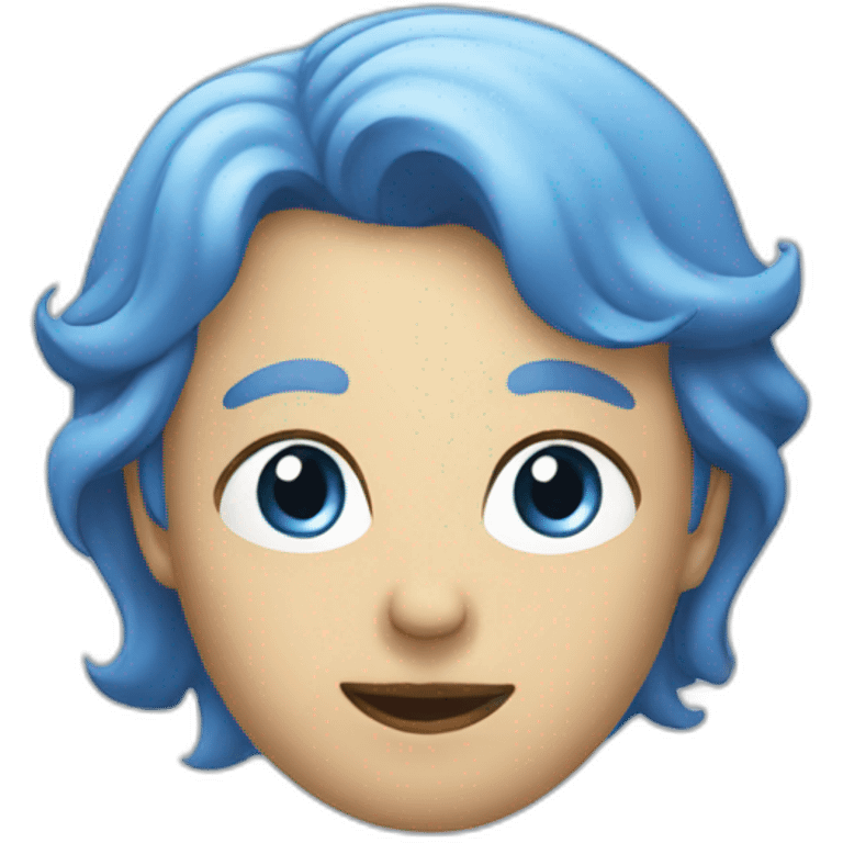 blue color wisdom icom emoji