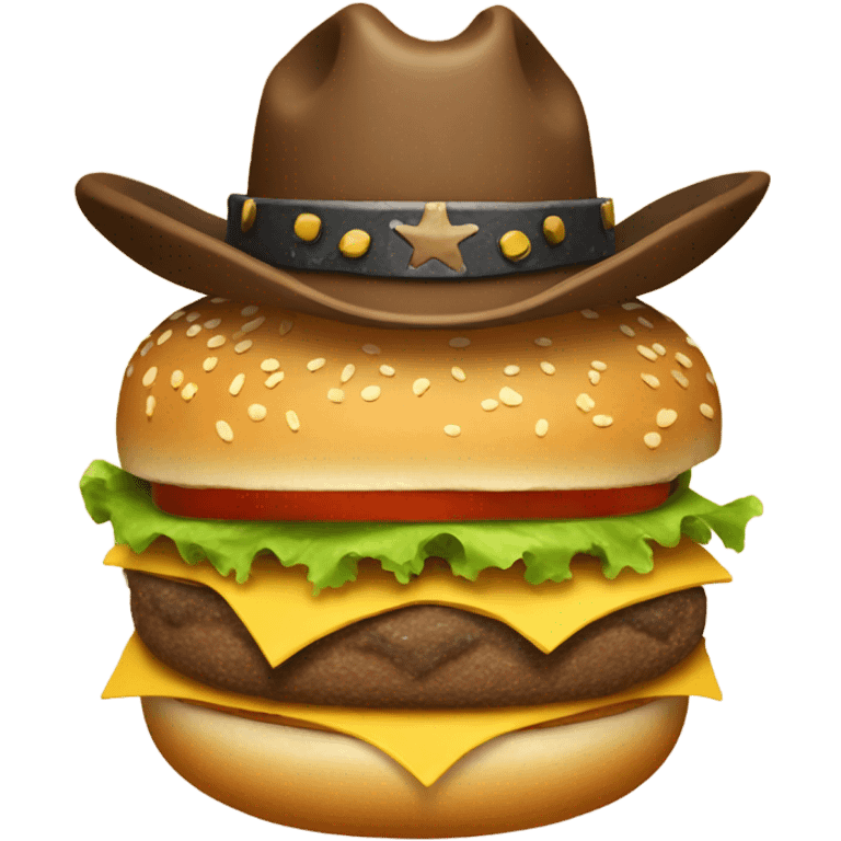 Cowboy hamburger  emoji