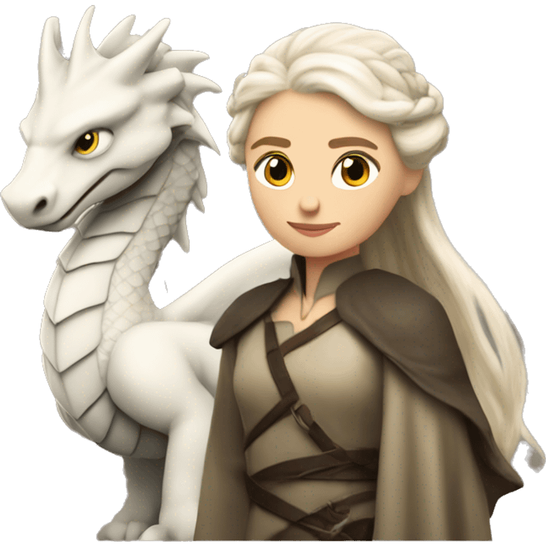 daenerys targaryen on dragon back  emoji