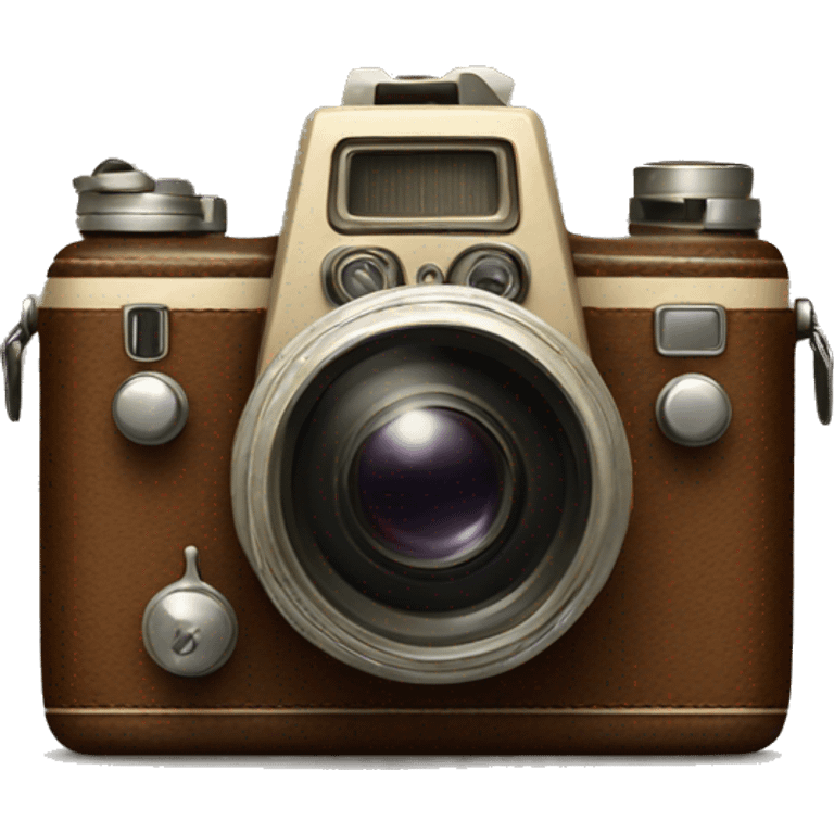 Brown vintage camera  emoji