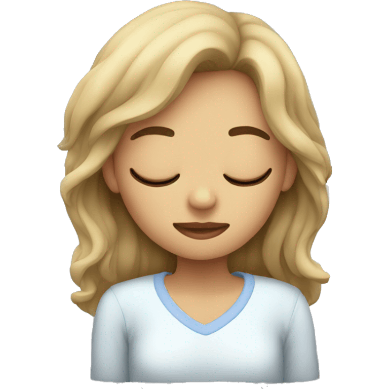 sleep girl emoji