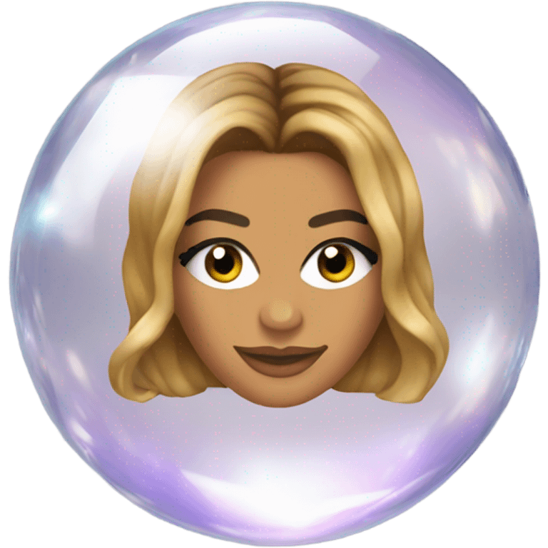 Beyonce inside a cristal ball  emoji