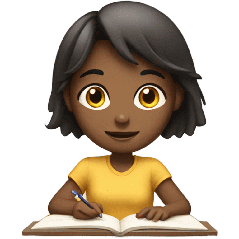 Girl studying  emoji