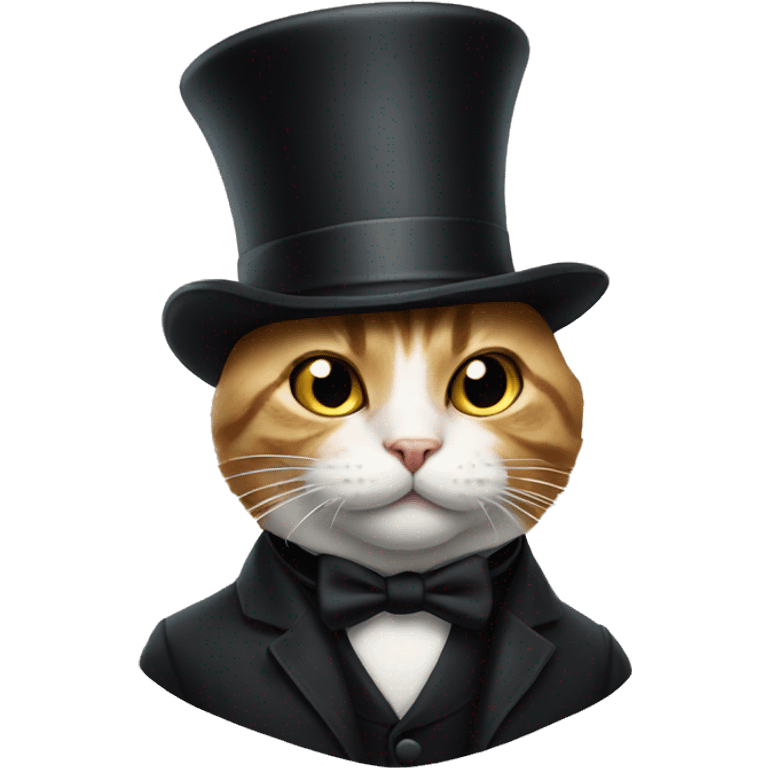 cat with a top hat emoji